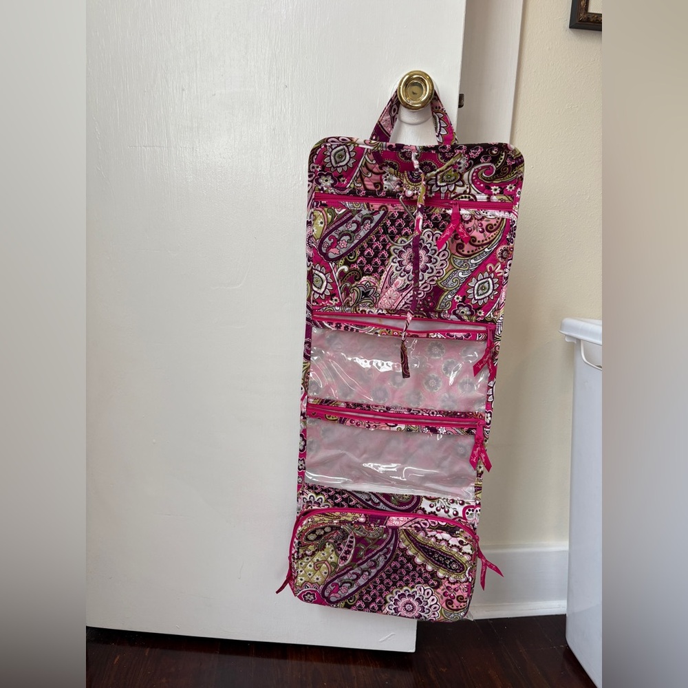 Vera Bradley Pink Paisley Hanging Organizer